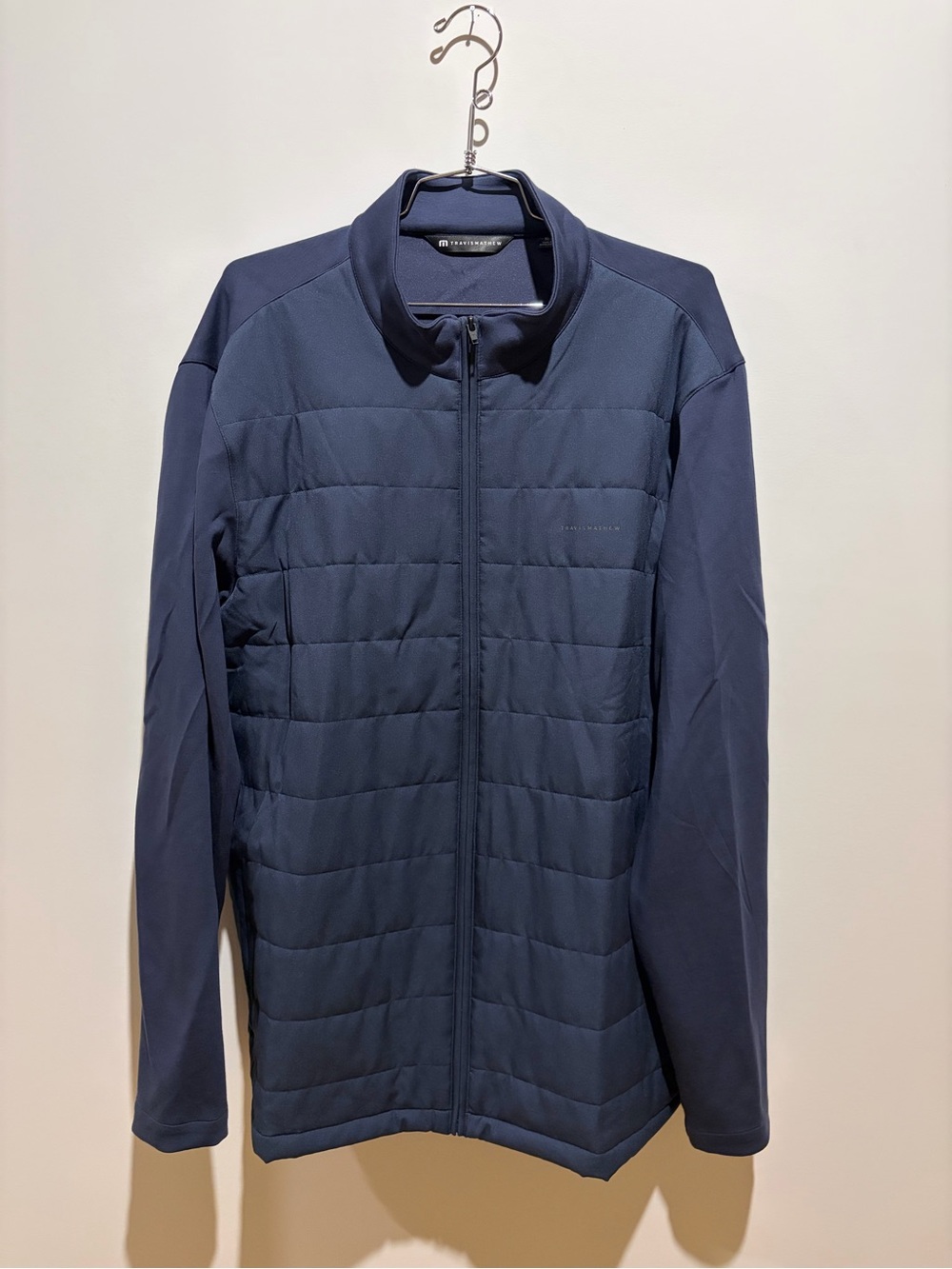 Men's Travis Mathew Quilted Full-Zip Jacket - Navy